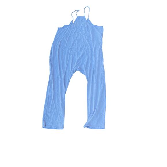 ✨ Double Zero White Wide-Leg Jumpsuit Women’s Large Pockets Minimalist - Picture 3 of 4